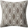 thumbnail image 4 of Brown Grey Pillow Covers 18x18 Set of 4 Decorative Throw Pillow Cushion Covers for Sofa Bedroom Outdoor Patio Furniture Indoors Home Decor, 4 of 4
