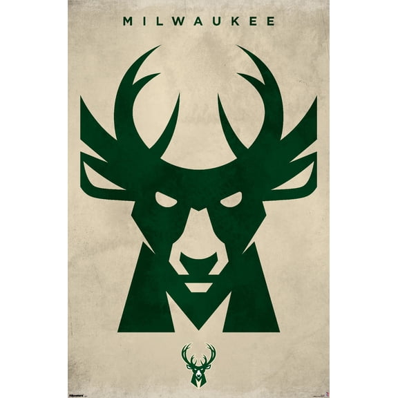 NBA Milwaukee Bucks - Logo 25 Wall Poster, 22.375" x 34"