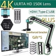 thumbnail image 1 of Microscopio digital YIZHAN Para Adultos, Cámara USB HDMI Para Computadora de 48 MP, Lente de 150 Aumentos, Soporte Reforzado que Reduce la Vibración, Nuevo, 1 of 6