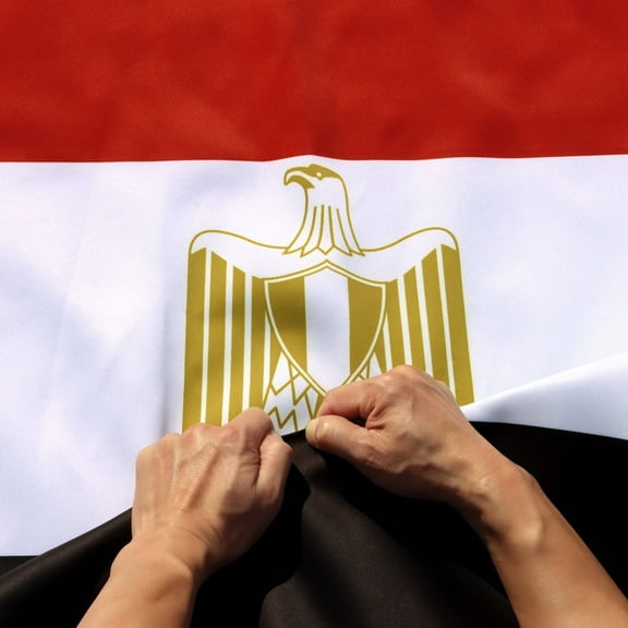 Anley Rip-Proof Double Sided 3-Ply Egypt Flag 3x5 Foot - Egyptian National Flags