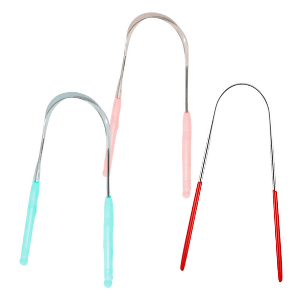 Limpiador Lingual Limpiador Lengua Acero Inoxidable 3Pz