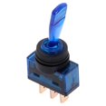 thumbnail image 1 of facefd Car Toggle Switch Portable Detachable Upgrading Solid Color 3 Pin Automotive Switches Controller Part Accessories Blue, 1 of 5