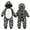 Black, variant on Toddler Boys Girls Turtle Hooded Romper Floral Print One Piece Jumpsuit Zip Up Warm Outfit for Baby Halloween Cosplay Daily Wear(Green2,8-9Y)