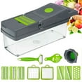thumbnail image 5 of 14-Piece Verdura Multi-Function Kitchen Chopper / Slicer Cortador de verduras Procesador de alimentos Cortador de datos ondulado Dados Separador de rejillas Innova Imports 37857, 5 of 5