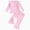 H154-Pink, variant on TOWED22 Baby Toddler Girl Cute Outfits Long Sleeve Crewneck Top and Pants 2 Piece Clothes Set Fall Winter Soft(Pink,18-24 M)