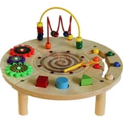 Anatex Circle Play Center Wire and Bead Table, 5 Toys, CPC4000