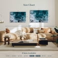 thumbnail image 4 of Elephant Stock Blue Ocean Waves Wall Art - Horizontal Canvas Wall Art - Living Room Wall Decor - Beach Canvas - Teal And White Decor - 39" x 26", 4 of 8
