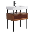 thumbnail image 1 of DAKOTA VANITY 30' WIDE - TEAK WITH BLACK HARDWEAR, 1 of 5