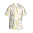 thumbnail image 2 of Daiia Easter Rabbit Hawaiian Shirt for Men Gentle Cotton Regular Short Sleeve Casual-Medium, 2 of 9