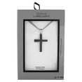 Believe by Brilliance Men's Stainless Steel Textured Cross Pendant ...