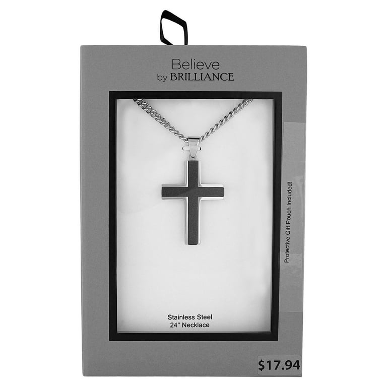 Believe by brilliance cross necklace deals