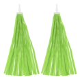 thumbnail image 1 of czcpp-Bike Streamers, Colorful Scooter Handlebar Tassels Grips Ribbon Accessories Decorations for Girls Bicycle Tricycle Handles, Yellow Green, 1 of 4