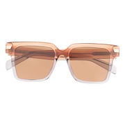 Quay Australia My Type Square Sunglasses Tan Clear Brown 46MM