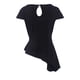 thumbnail image 3 of Camiseta negra asimétrica Sunnimix 4XL con cuello, 3 of 8