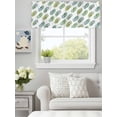 thumbnail image 4 of Palm Leaves Tropical Leaves Valances for Windows,Kitchen Valance Rod Pocket Short Curtain, Summer Leaves Plant Valance Curtain Window Valances for Bedroom Bathroom Living Room 42x12in, 4 of 9