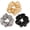 Gold, variant on 3 Count, Mulberry Silk Scrunchies for Women, Silk Hair Ties for Curly Hair, , Black, Navy, 19MM, 6A Grade, Hair Accessories