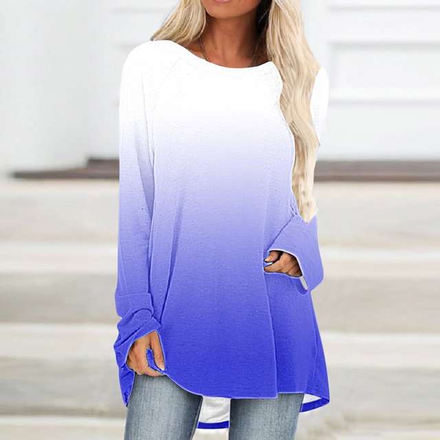 Chemises à Manches Longues pour Femmes à la Mode T-shirt Confortable à Manches Longues à Manches Longues à Manches Longues