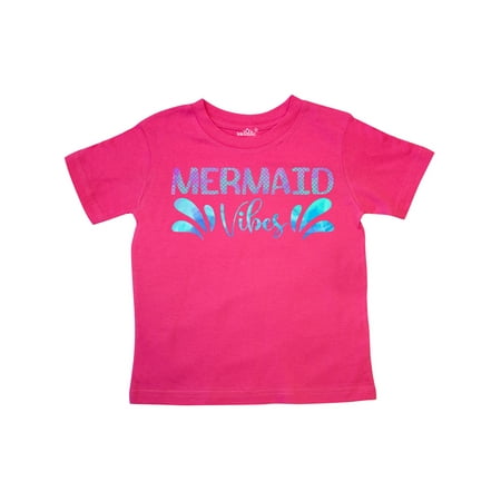 

Inktastic Mermaid Vibes Text in Blues Gift Toddler Boy or Toddler Girl T-Shirt