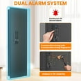 thumbnail image 7 of 53.15" Wall Safe Between the Studs, Biometric Fingerprint Hidden Safe with Dual Alarm System and Silent Mode, Wall Gun Safe with 3 Adjustable Shelves and Magnetic Slot (Black-Fingerpirnt), 7 of 7