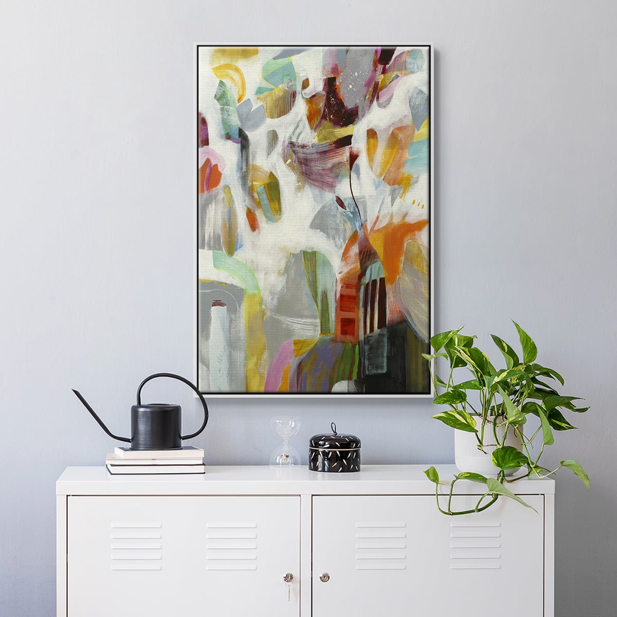 Renewal Framed Premium Gallery Wrapped Canvas - Ready to Hang - 17 x 25 - White Floating Frame
