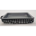 thumbnail image 4 of Buffalo Check Plaid Casserole Baking Pan or Pie Plate Cozy and Carrier by Penny's Needful Things (Large Casserole Carrier) (Light Gray), 4 of 7