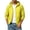 Yellow, variant on DYTTDG Men's Lightweight Sun Protection Hooded Jacket, Breathable Full Zip Windbreaker with Pockets for Hiking & Summer Outdoor Activities