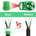 thumbnail image 2 of 30 Amp RV Male and Female Plug Set - Green Camper with Handle, Electrical Adapter Receptacle 55245 Green 30 Amp, 2 of 5