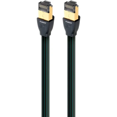AudioQuest - RJE Forest 9.8' In-Wall Ethernet Cable - Black/Green