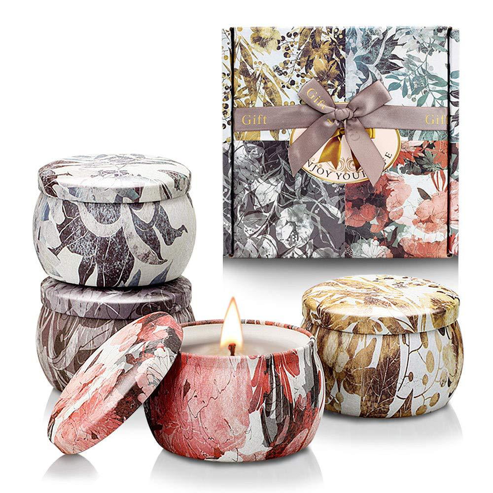 Scented Candles,Soy Wax 6-Pcs Gift Package Aromatherapy Candle Sets Women Gift 