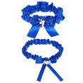 thumbnail image 4 of 1 Set Bride Garters Bowknot Leg Garters Bridal Leg Belts Bride Thigh Bands, 4 of 8