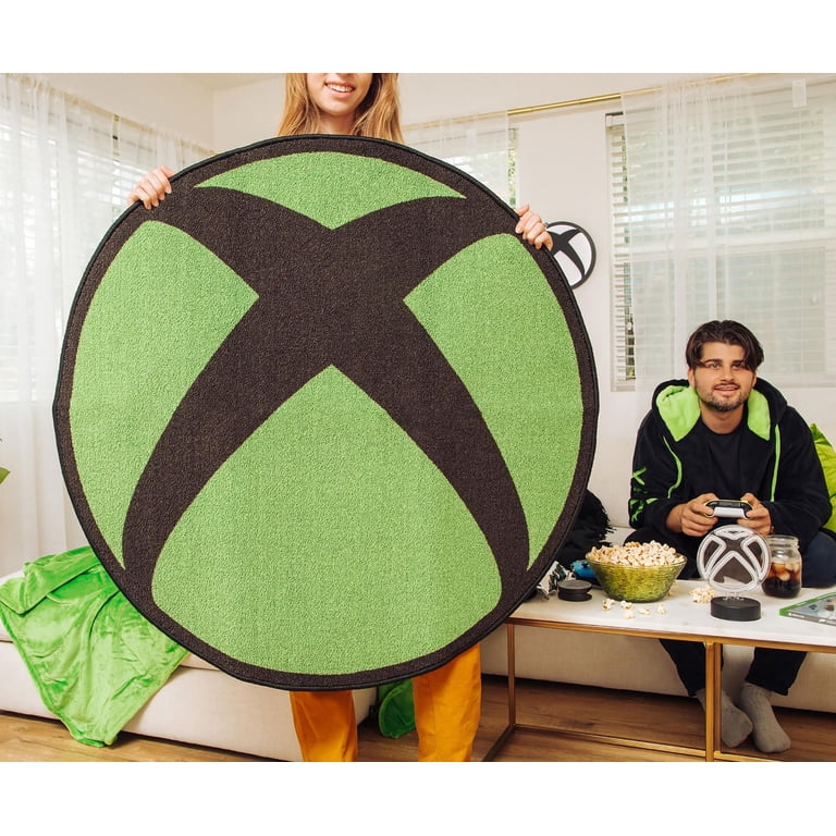 Xbox Logo Gaming Area Rug | 39 x 39 Inches | Perfect for Video