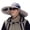 Grey, variant on Hat with fan, cooling hats for men, Solar USB Rechargeable Wide Brim Fan Hat with Adjustable Strap Breathable Outdoor Cap for Fishing Hiking Travel Bullet Points: