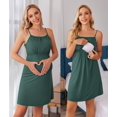 thumbnail image 3 of Ekouaer Breastfeeding Sleep Shirts & Nightgowns 3 in 1 Labor Delivery Nightshirt Soft Maternity Nursing Nightgown, 3 of 5