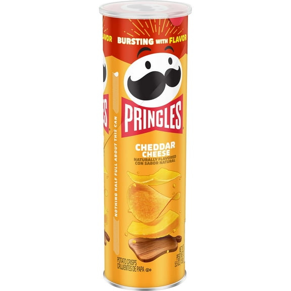 Pringles Cheddar Cheese Potato Crisps Chips, 5.5 oz, 14 Count