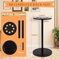 thumbnail image 4 of Pool Stick Holder Floor Stand - Round Billiard Cue Rack Pool Table Accessories Holds 8 Pool Cues, Wooden Freestanding Pool Cue Rack Billiards Table Stand for Game Room Billiard Room Decor(Black), 4 of 7