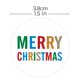 thumbnail image 4 of Bearachild Decoración Etiqueta Adhesiva Tema de Navidad Feliz Navidad Caja de regalo Etiqueta Papel Kraft Feliz Navidad Eslogan Etiqueta decorativa Rollo Kits de decoración para fiestas Bearachild HA019826-00, 4 of 6
