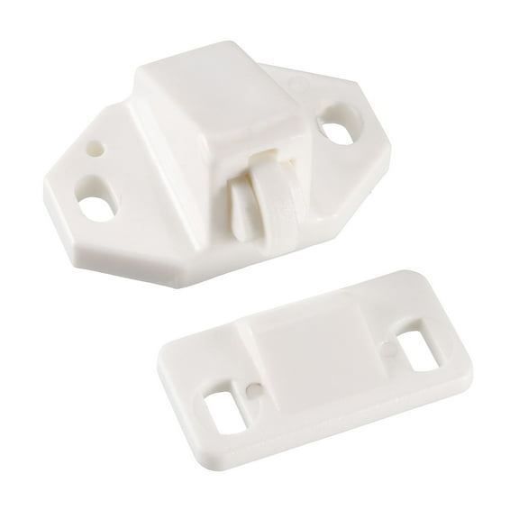 Unique Bargains Furniture Furniture Closet Door Roller Catch with ABS Roller White 10Pcs