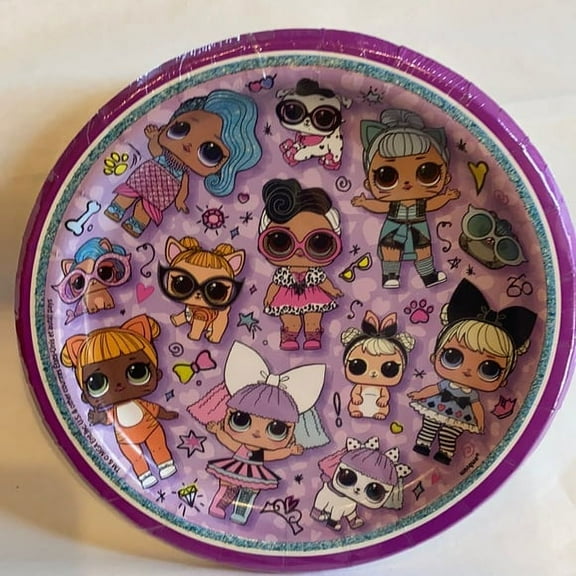 LOL Surprise Cake Plates 8 Count