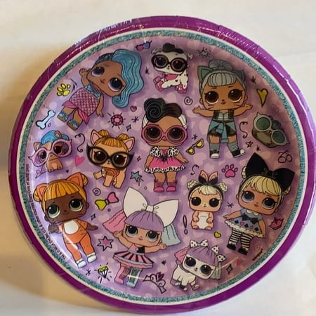 LOL Surprise Cake Plates 8 Count