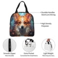 thumbnail image 3 of KLL Cartoon Pattern Corgi Print Insulated Lunch Bag Women, Reusable Cute Tote Lunch Box for Adult & Men, Leakproof Cooler Lunch Bags for Work Office Travel Picnic, 3 of 5