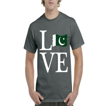 Pakistani Clothes - Love Pakistan Men Shirts T-Shirt Tee