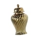 thumbnail image 5 of Jarrón de porcelana con tapa para jengibre, de cerámica, multifuncional, decorativo y de lujo. Oro, 5 of 9