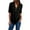 Black, variant on yunLCZ Women's Button Down Shirt Button Women Ladies Clothing Loose Shirt Chiffon Zipper Long Sleeves Plus Size Tops