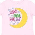 thumbnail image 4 of Inktastic Twinkle Twinkle Little Star with Yellow Moon Boys or Girls Toddler T-Shirt, 4 of 5