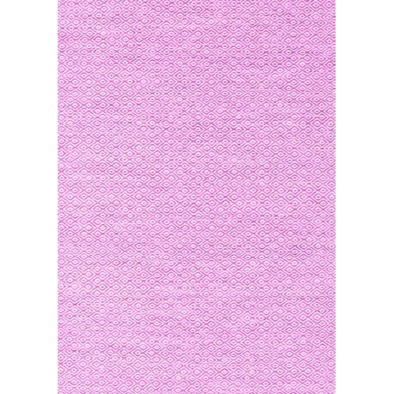 Ahgly Company Indoor Rectangle Solid Pink Modern Area Rugs, 8' x 12'