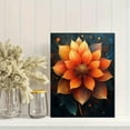 thumbnail image 2 of Orange Flower Canvas Painting Wall Art，Suitable for Living Room， Bedroom， Office， Dining Room， and Hallway Decoration., 2 of 8