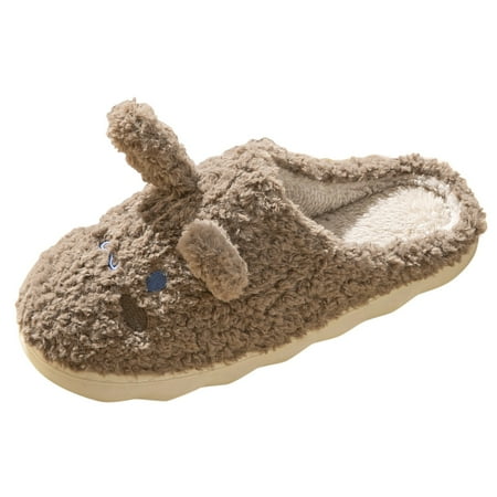 

dmqupv Extra Wide Slippers Men Men Slippers Autumn And Winter Comfortable Fashion Warm Slippers for Men Size 13 Coffee 11
