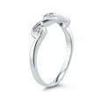 thumbnail image 2 of SZUL Women's 3 Stone Diamond Wave Band in 10k White Gold (J-K-L Color, I2-I3 Clarity), 2 of 3