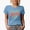 Baby Blue, variant on Lucky with Shamrock Leaves Art, St. Patrick's Day Merch Gift, White T-Shirt, Small