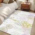 thumbnail image 5 of Ocean Coral Washable Area Rugs 3'x5', Green Shell Seahorse Starfish Abstract Texture Low Pile Throw Living Room Rug Non-Slip Sturdy Edge Binding Carpet for Indoor Entryway Bedside Kitchen, 5 of 9